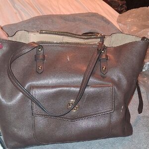 Kate Landry Dark Brown Tote Bag
